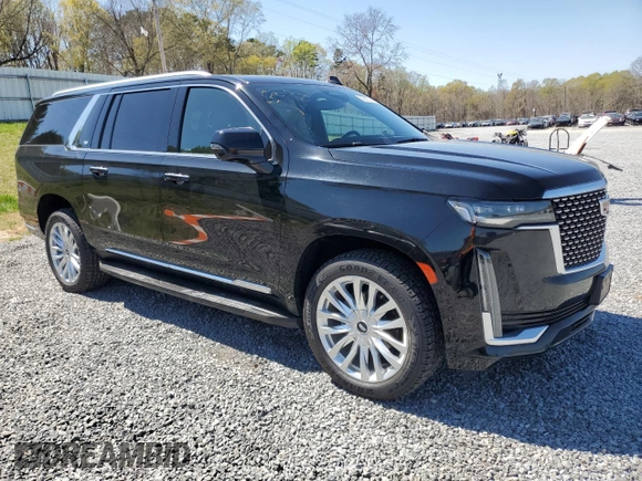 2021 Cadillac Escalade ESV Luxury z VIN 1GYS3JKL6MR386853, wystawiony jako Copart lot #50902225 z przebiegiem 162 813 mil mil oraz Czysty tytuł • Clean title. Historia ofert i sprzedaży dostępna na DreamBid. Obrazek 4.