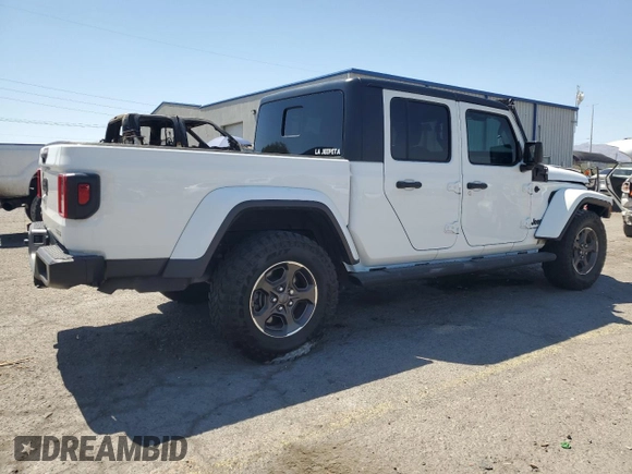 2021 Jeep Gladiator Sport S with VIN 1C6JJTAM4ML553444, listed as a Copart auction lot 60475695 with 40,702 mi miles and Salvage title. Bid and sale history available at DreamBid. Image 3.