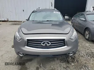 2014 Infiniti QX70 with VIN JN8CS1MW7EM412867, listed as a Copart auction lot 60054195 with 148,064 mi miles and Salvage title. Bid and sale history available at DreamBid. Image 5.