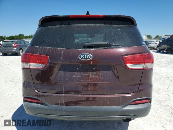 2017 Kia Sorento LX with VIN 5XYPG4A38HG200138, listed as a Copart auction lot 49133315 with 116,626 mi miles and Non Repairable. Bid and sale history available at carsss.com. Image 6.