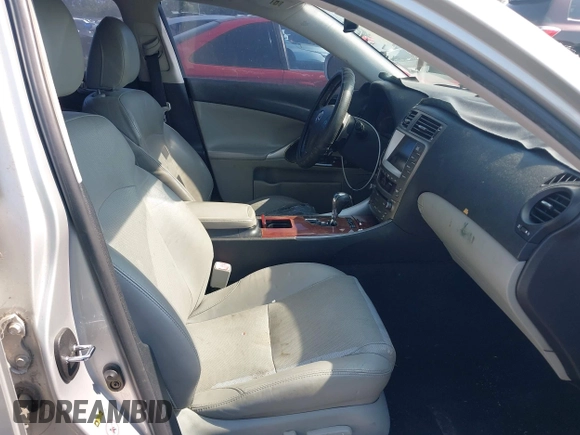 2007 Lexus IS 250 with VIN JTHBK262875038949, listed as a IAAI auction lot 42736588 with 131,160 mi miles and . Bid and sale history available at DreamBid. Image 5.