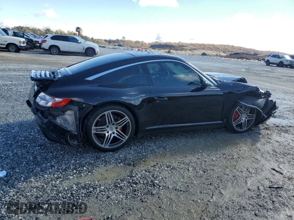 2008 Porsche 911 4S with VIN WP0BB29958S755466, listed as a Copart auction lot 81375074 with 45,154 mi miles and Salvage Title. Bid and sale history available at carsss.com. Image 3.