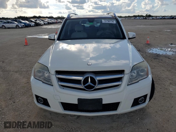 2010 Mercedes-Benz GLK 350 with VIN WDCGG8HBXAF256959, listed as a Copart auction lot 73790734 with 13,072 mi miles and Salvage Title. Bid and sale history available at DreamBid. Image 5.