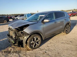 2021 Kia Sportage LX with VIN KNDPM3AC6M7925781, listed as a Copart auction lot 46047075 with 81,470 mi miles and Salvage Title. Bid and sale history available at carsss.com. Image 1.