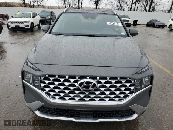 2021 Hyundai Santa Fe Limited with VIN 5NMS4DAL3MH332520, listed as a Copart auction lot 43326735 with 56,548 mi miles and Salvage Title. Bid and sale history available at carsss.com. Image 5.