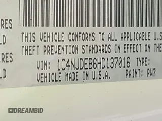 2017 Jeep Compass High Altitude with VIN 1C4NJDEB6HD137016, listed as a IAAI auction lot 42631898 with 131,818 mi miles and . Bid and sale history available at DreamBid. Image 9.