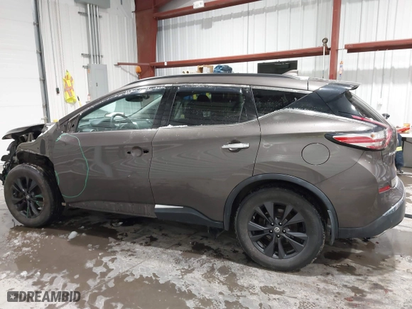 2017 Nissan Murano SL with VIN 5N1AZ2MH5HN181693, listed as a IAAI auction lot 41592637 with 90,770 mi miles. Bid and sale history available at carsss.com. Image 15.