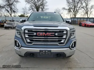 2019 GMC Sierra 1500 SLT with VIN 3GTU9DED6KG142555, listed as a Copart auction lot 45542165 with 93,046 mi miles and Salvage Title. Bid and sale history available at carsss.com. Image 5.