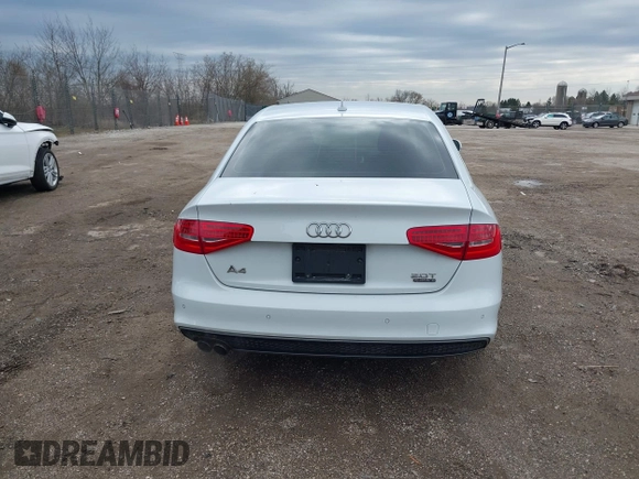 2016 Audi A4 Premium Plus with VIN WAUFFAFLXGN015633, listed as a IAAI auction lot 42084662 with 82,572 mi miles. Bid and sale history available at carsss.com. Image 16.
