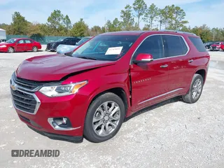 2021 Chevrolet Traverse Premier with VIN 1GNERKKW9MJ199825, listed as a IAAI auction lot 41369691 with 49,583 mi miles. Bid and sale history available at carsss.com. Image 2.