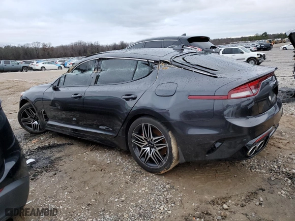 2022 Kia Stinger GT1 with VIN KNAE45LC3N6122284, listed as a Copart auction lot 39411464 with 37,891 mi miles and Salvage Title. Bid and sale history available at carsss.com. Image 2.