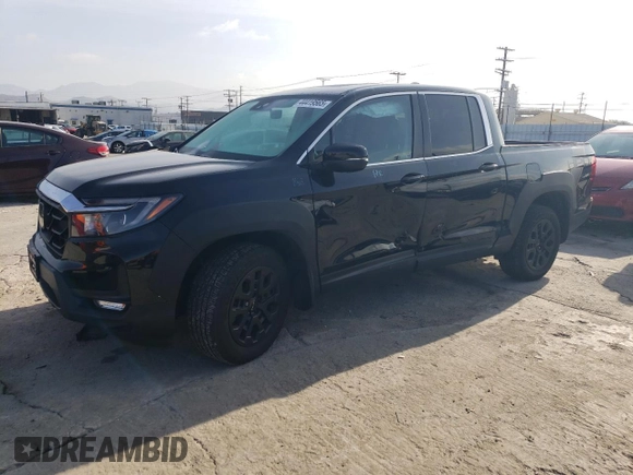 2023 Honda Ridgeline RTL with VIN 5FPYK3F52PB023574, listed as a Copart auction lot 44419565 with 15,205 mi miles and Salvage title. Bid and sale history available at DreamBid. Image 1.
