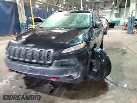 2014 Jeep Cherokee Trailhawk with VIN 1C4PJMBS0EW111606, listed as a Copart auction lot 46680205 with 150,446 mi miles and Clean Title. Bid and sale history available at carsss.com. Image 15.