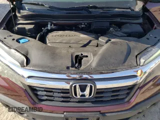 2019 Honda Ridgeline RTL-T with VIN 5FPYK2F67KB001114, listed as a Copart auction lot 55498555 with 79,755 mi miles and Salvage title. Bid and sale history available at DreamBid. Image 11.