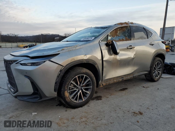 2022 Lexus NX with VIN JTJGGCEZ8N2000887, listed as a Copart auction lot 45509225 with 43,897 mi miles and Salvage Title. Bid and sale history available at carsss.com. Image 1.