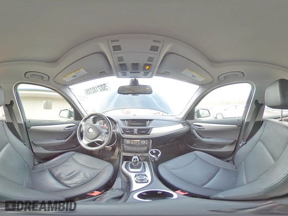 2015 BMW X1 xDrive28i with VIN WBAVL1C50FVY28343, listed as a Copart auction lot 50218235 with 109,209 mi miles and Salvage Title. Bid and sale history available at carsss.com. Image 15.