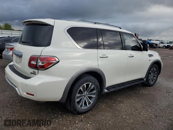 2018 Nissan Armada SL z VIN JN8AY2ND8JX000829, wystawiony jako Copart lot #50825135 z przebiegiem 112 899 mil mil oraz Szkoda całkowita • Salvage title. Historia ofert i sprzedaży dostępna na DreamBid. Obrazek 3.