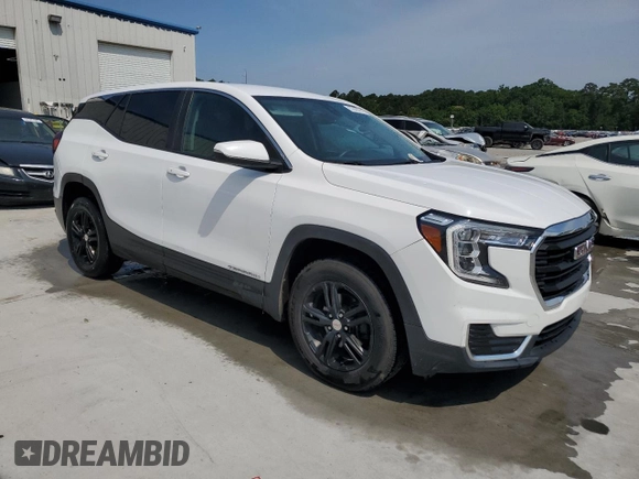 2022 GMC Terrain SLE with VIN 3GKALMEV7NL111764, listed as a Copart auction lot 57487815 with 47,373 mi miles and Salvage title. Bid and sale history available at DreamBid. Image 4.