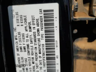 2011 Honda Accord EX-L with VIN 1HGCP3F87BA014189, listed as a Copart auction lot 60601405 with 152,407 mi miles and Salvage title. Bid and sale history available at DreamBid. Image 12.