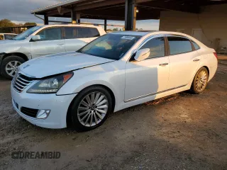 2016 Hyundai Equus Signature with VIN KMHGH4JH1GU106362, listed as a Copart auction lot 77890444 with 157,745 mi miles and Salvage Title. Bid and sale history available at DreamBid. Image 1.