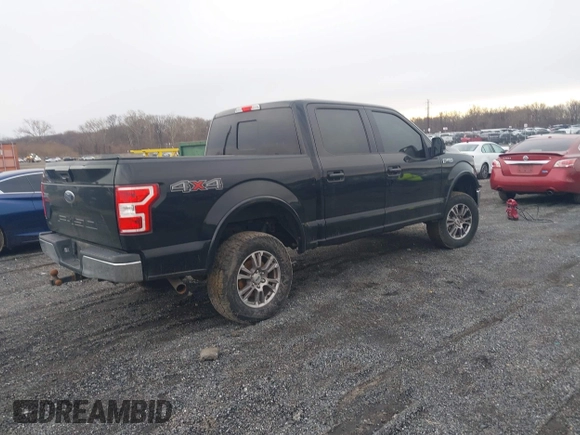 2018 Ford F-150 XL with VIN 1FTEW1E51JFC55334, listed as a IAAI auction lot 41485040 with 122,169 mi miles. Bid and sale history available at carsss.com. Image 4.