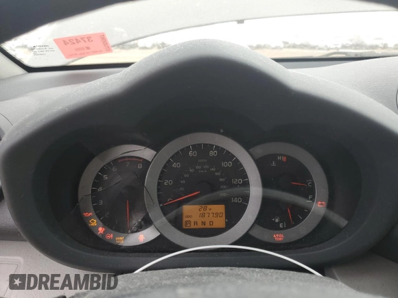 2012 Toyota RAV4 with VIN 2T3BF4DV0CW177748, listed as a Copart auction lot 44261615 with 187,790 mi miles and Salvage title. Bid and sale history available at DreamBid. Image 9.