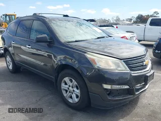 2015 Chevrolet Traverse LS z VIN 1GNKRFED2FJ204113, wystawiony jako IAAI lot #41814105 z przebiegiem Nie podano mil oraz . Historia ofert i sprzedaży dostępna na DreamBid. Obrazek 1.