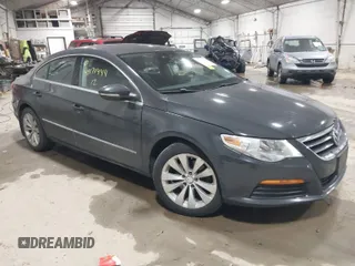 2012 Volkswagen CC Sport PZEV with VIN WVWMP7AN5CE504261, listed as a IAAI auction lot 41171444 with 147,077 mi miles. Bid and sale history available at carsss.com. Image 1.