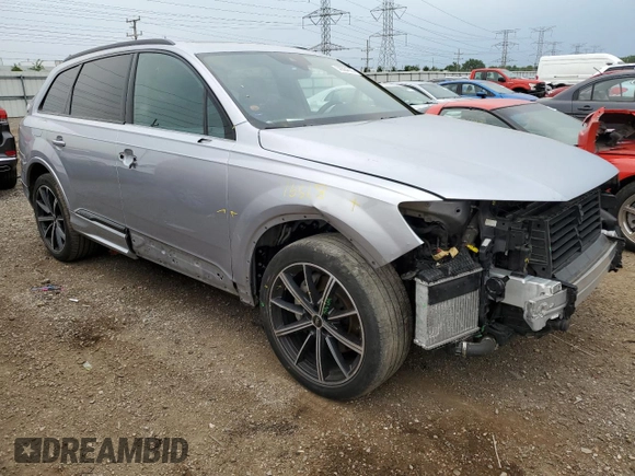 2022 Audi Q7 Premium Plus with VIN WA1LXBF71ND006313, listed as a Copart auction lot 58564665 with 35,938 mi miles and Salvage title. Bid and sale history available at DreamBid. Image 4.