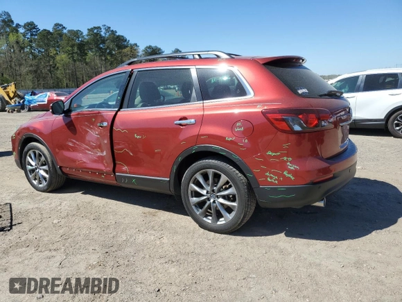 2015 Mazda CX-9 Grand Touring with VIN JM3TB2DA3F0449999, listed as a Copart auction lot 50069875 with 54,228 mi miles and Salvage Title. Bid and sale history available at DreamBid. Image 2.
