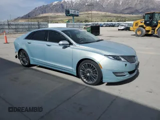 2014 Lincoln MKZ Hybrid with VIN 3LN6L2LU9ER808684, listed as a Copart auction lot 52974105 with 123,486 mi miles and Salvage Title. Bid and sale history available at DreamBid. Image 4.