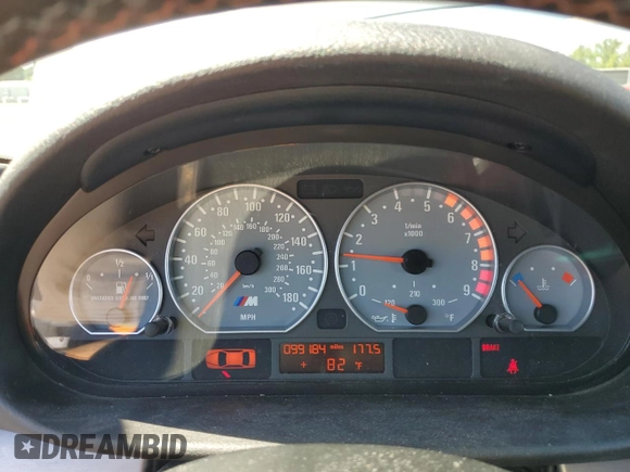 2005 BMW 3 Series M3 with VIN WBSBL93485PN62822, listed as a Copart auction lot 59136745 with 99,184 mi miles and Salvage title. Bid and sale history available at DreamBid. Image 9.
