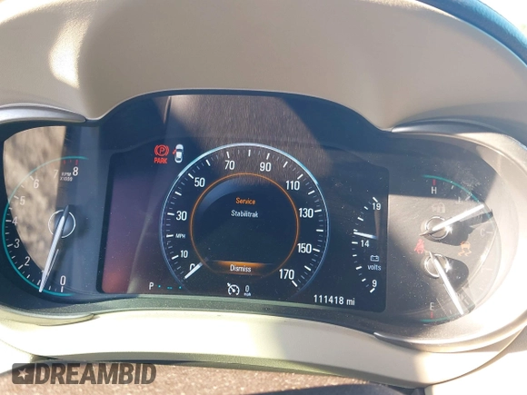 2015 Buick LaCrosse Leather with VIN 1G4GB5G30FF249390, listed as a IAAI auction lot 41613695 with 111,418 mi miles. Bid and sale history available at carsss.com. Image 7.