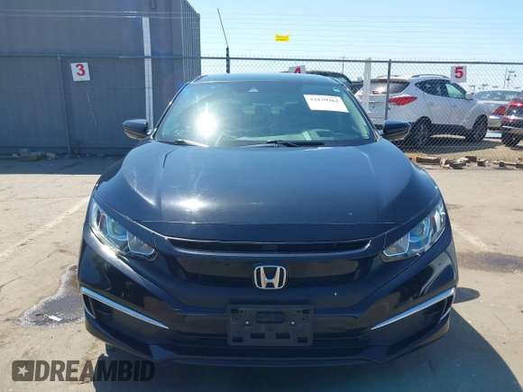 2019 Honda Civic Sedan LX with VIN 19XFC2F61KE202252, listed as a IAAI auction lot 42139362 with 37,128 mi miles. Bid and sale history available at carsss.com. Image 12.