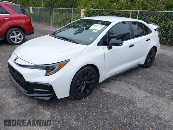 2021 Toyota Corolla SE with VIN 5YFS4MCE9MP075707, listed as a IAAI auction lot 41409994 with 39,544 mi miles. Bid and sale history available at carsss.com. Image 18.