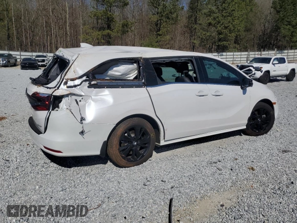 2024 Honda Odyssey Sport with VIN 5FNRL6H72RB067314, listed as a Copart auction lot 50687805 with 20,805 mi miles and Salvage Title. Bid and sale history available at DreamBid. Image 3.