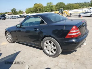 2001 Mercedes-Benz SLK-Class Kompressor with VIN WDBKK49F51F179022, listed as a Copart auction lot 69114204 with 124,814 mi miles and Clean Title. Bid and sale history available at carsss.com. Image 2.