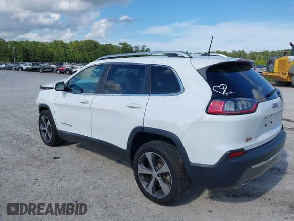 2019 Jeep Cherokee Limited with VIN 1C4PJLDX1KD302882, listed as a IAAI auction lot 42191309 with 79,426 mi miles and . Bid and sale history available at DreamBid. Image 3.