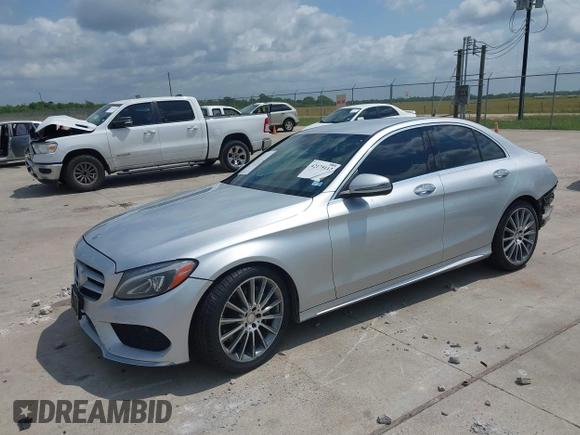 2016 Mercedes-Benz C 300 with VIN 55SWF4JBXGU165273, listed as a IAAI auction lot 42175112 with 104,261 mi miles and . Bid and sale history available at DreamBid. Image 2.