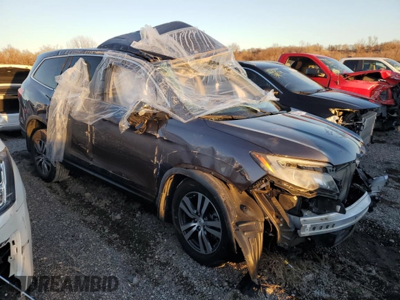 2017 Honda Pilot EX with VIN 5FNYF6H30HB081629, listed as a Copart auction lot 83344684 with 68,676 mi miles and Salvage Title. Bid and sale history available at DreamBid. Image 4.