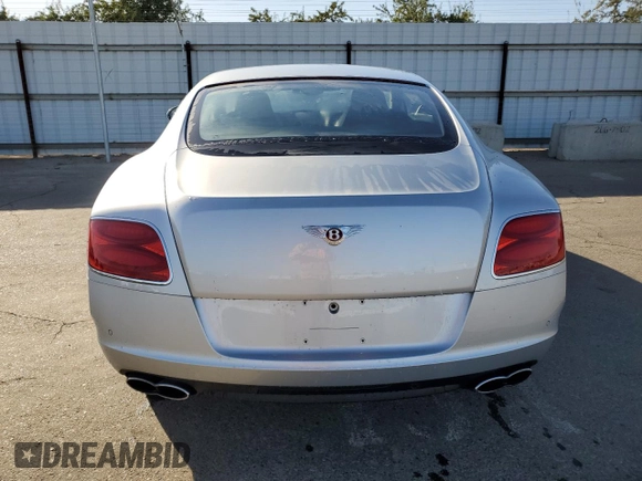 2013 Bentley Continental GT with VIN SCBFT7ZA1DC085265, listed as a Copart auction lot 76097134 with 14,756 mi miles and Salvage Title. Bid and sale history available at DreamBid. Image 6.