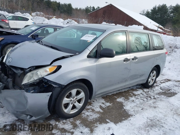 2012 Toyota Sienna with VIN 5TDKA3DC3CS010468, listed as a IAAI auction lot 41542523 with 56,055 mi miles and . Bid and sale history available at DreamBid. Image 14.