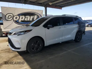 2024 Toyota Sienna XSE with VIN 5TDDSKFC4RS130821, listed as a Copart auction lot 57281865 with Not provided miles and Salvage title. Bid and sale history available at DreamBid. Image 1.