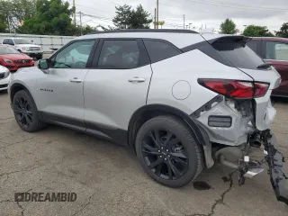 2022 Chevrolet Blazer RS с VIN 3GNKBKRSXNS159571, выставлен на аукционе Copart как лот 58585015 с пробегом 33 289 миль миль и Списание • Salvage title. История ставок и продаж доступна на DreamBid. Изображение 2.