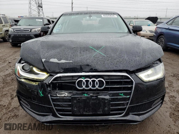 2014 Audi A4 Premium with VIN WAUBFAFL8EN028621, listed as a Copart auction lot 85543634 with 44,041 mi miles and Salvage Title. Bid and sale history available at carsss.com. Image 5.