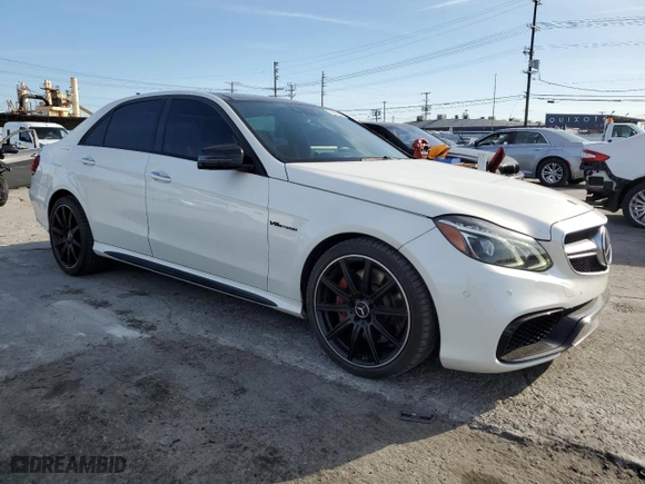 2014 Mercedes-Benz E-Class E 63 AMG S-Model with VIN WDDHF7GB5EB049519, listed as a Copart auction lot 50023885 with 64,408 mi miles and Salvage Title. Bid and sale history available at carsss.com. Image 4.