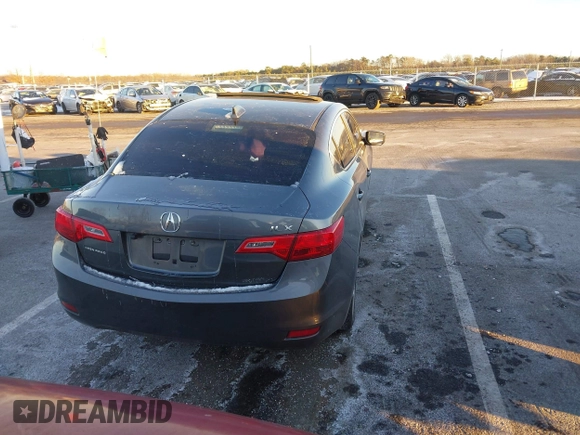 2013 Acura ILX with VIN 19VDE1F31DE022430, listed as a IAAI auction lot 41260268 with 123,867 mi miles. Bid and sale history available at carsss.com. Image 16.