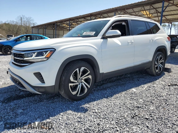 2023 Volkswagen Atlas SEL z VIN 1V2BR2CA5PC558352, wystawiony jako Copart lot #48626945 z przebiegiem 63 232 mil mil oraz Szkoda całkowita • Salvage title. Historia ofert i sprzedaży dostępna na DreamBid. Obrazek 1.
