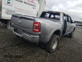 2019 Ram 3500 Longhorn with VIN 3C63RRNL8KG536792, listed as a Copart auction lot 81345054 with 0 mi miles and Salvage Title. Bid and sale history available at carsss.com. Image 4.