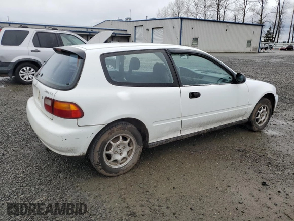 1993 Honda Civic z VIN 2HGEH2370PH501724, wystawiony jako Copart lot #49012345 z przebiegiem 284 973 mil mil oraz Czysty tytuł • Clean title. Historia ofert i sprzedaży dostępna na DreamBid. Obrazek 3.